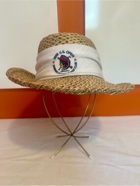 Vintage 1995 U.S. Open Shinnecock Hills Golf Straw Hat Summer Rules by Firsthorn